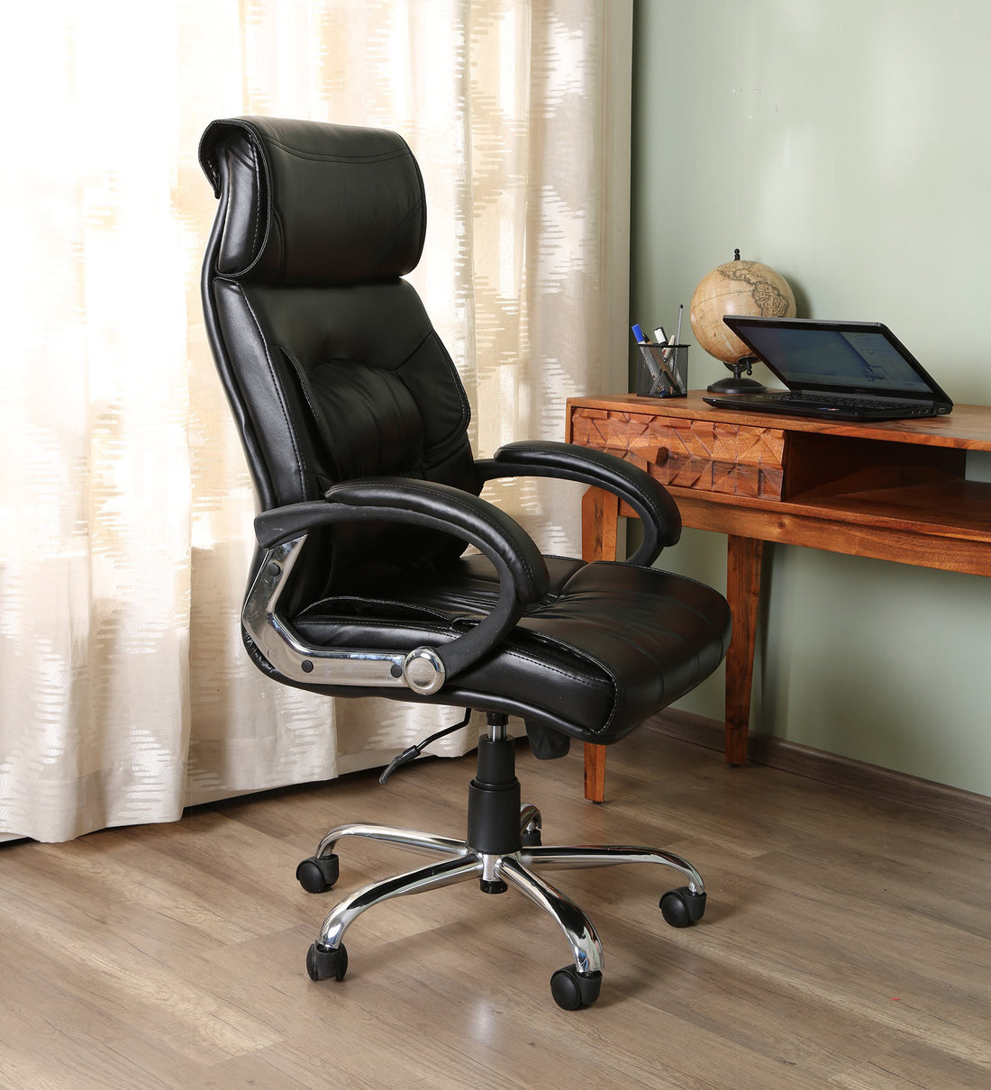 Buy Executive Chair in Black Colour By Emperor Online High Back