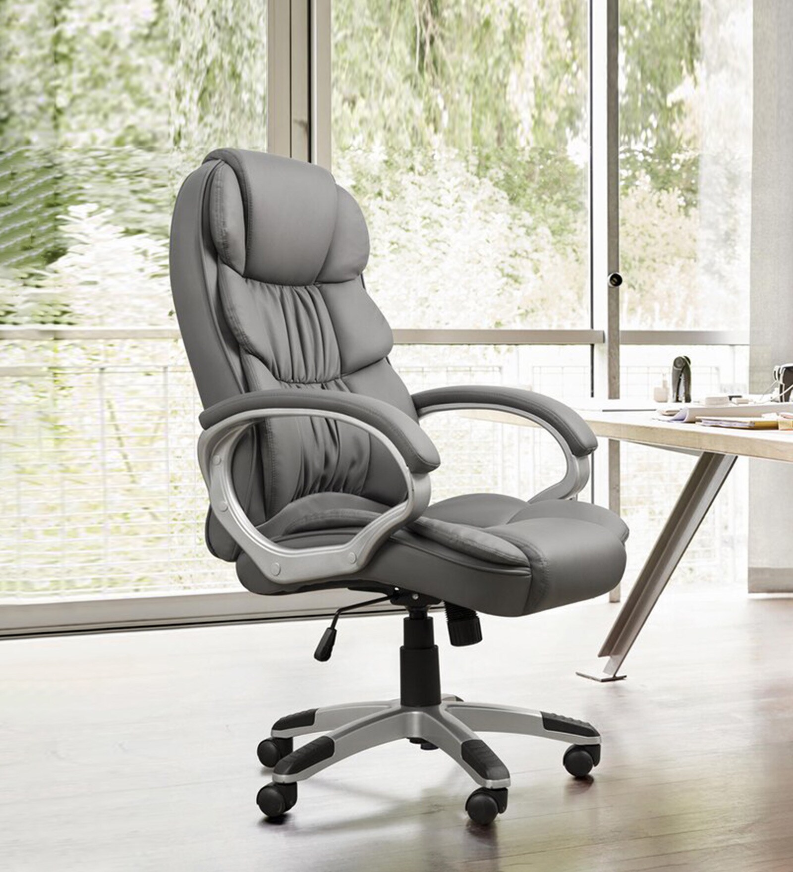 Buy Aspen High Back Executive Chair in Grey Colour By Sms Furniture