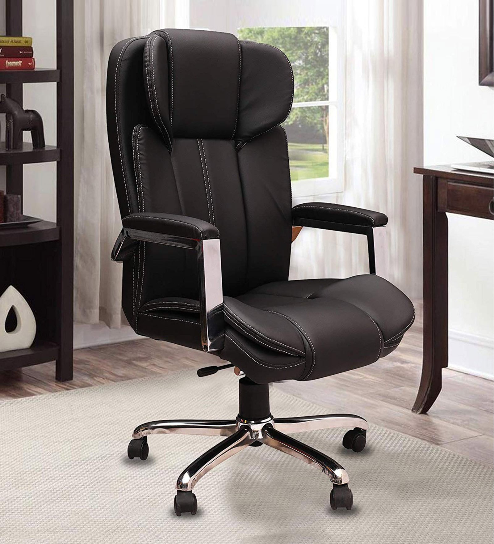 High Back Executive Office Chair In Black Colour