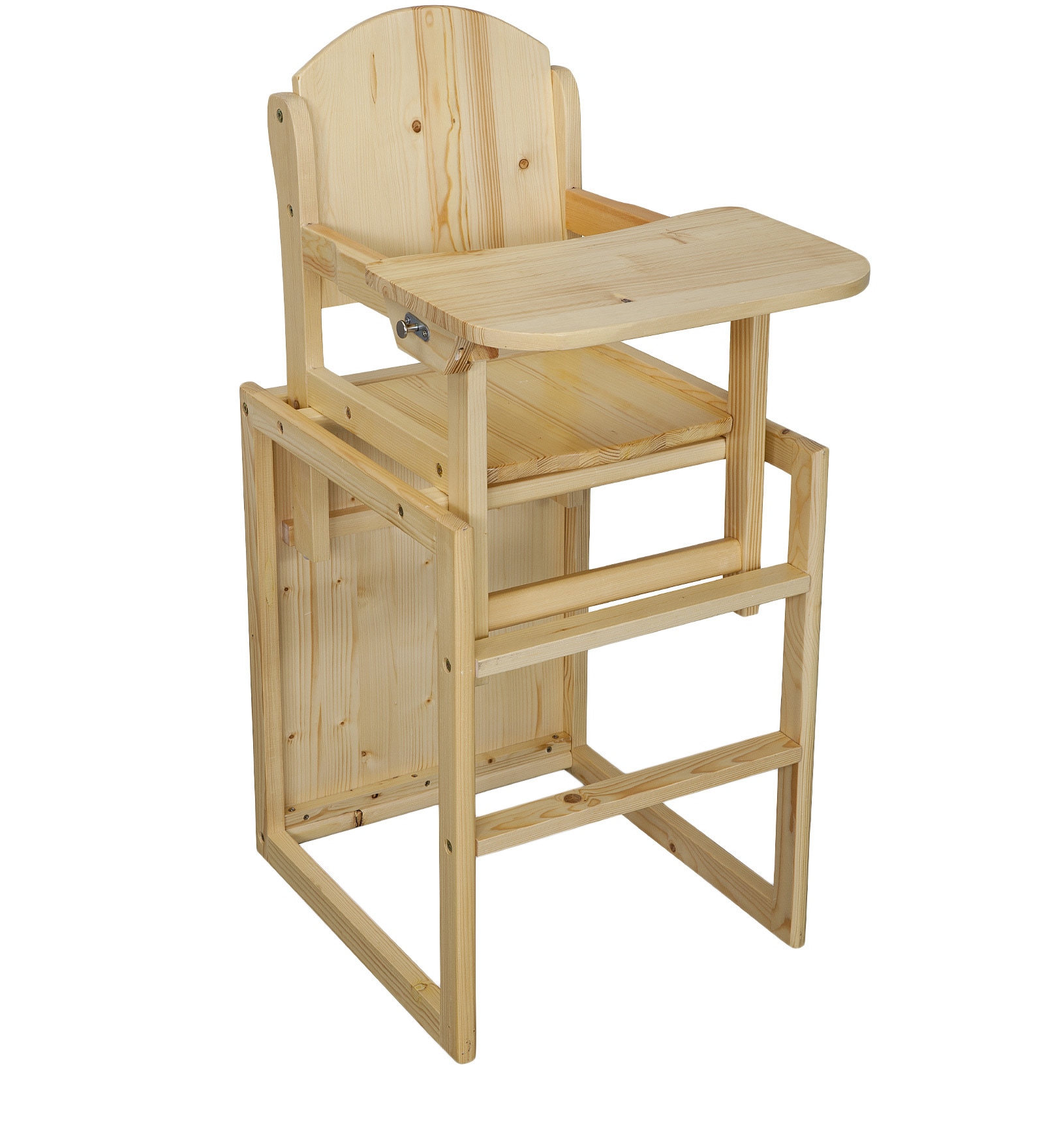 Buy High Chair & Table Set in Natural Finish by Alex Daisy Online