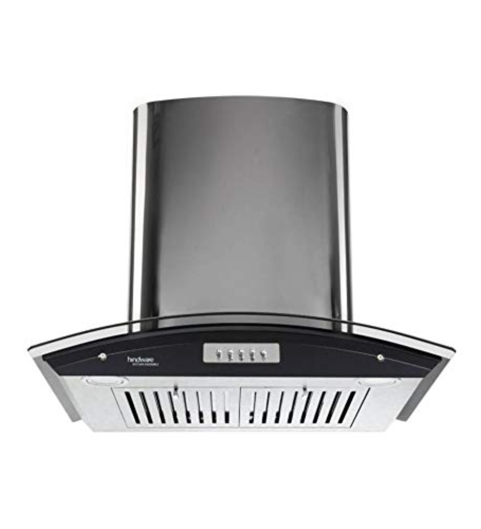 Hindware 60cm 1100 m3/hr Chimney (Delfina Plus, Baffle Filter, Steel/Grey)
