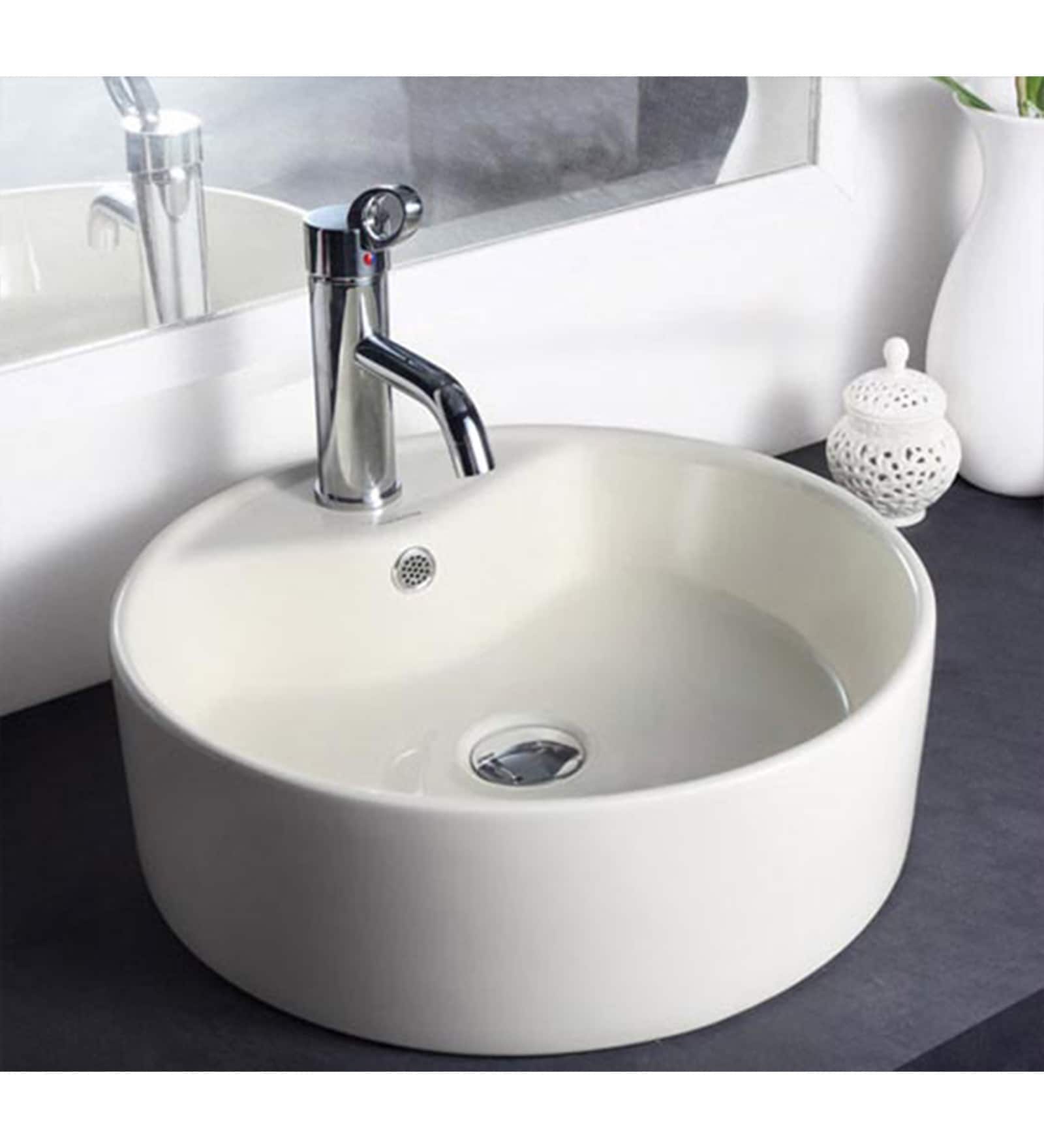 Buy Hindware Solitaire Ceramic Table Top Wash Basin (Model No 91064