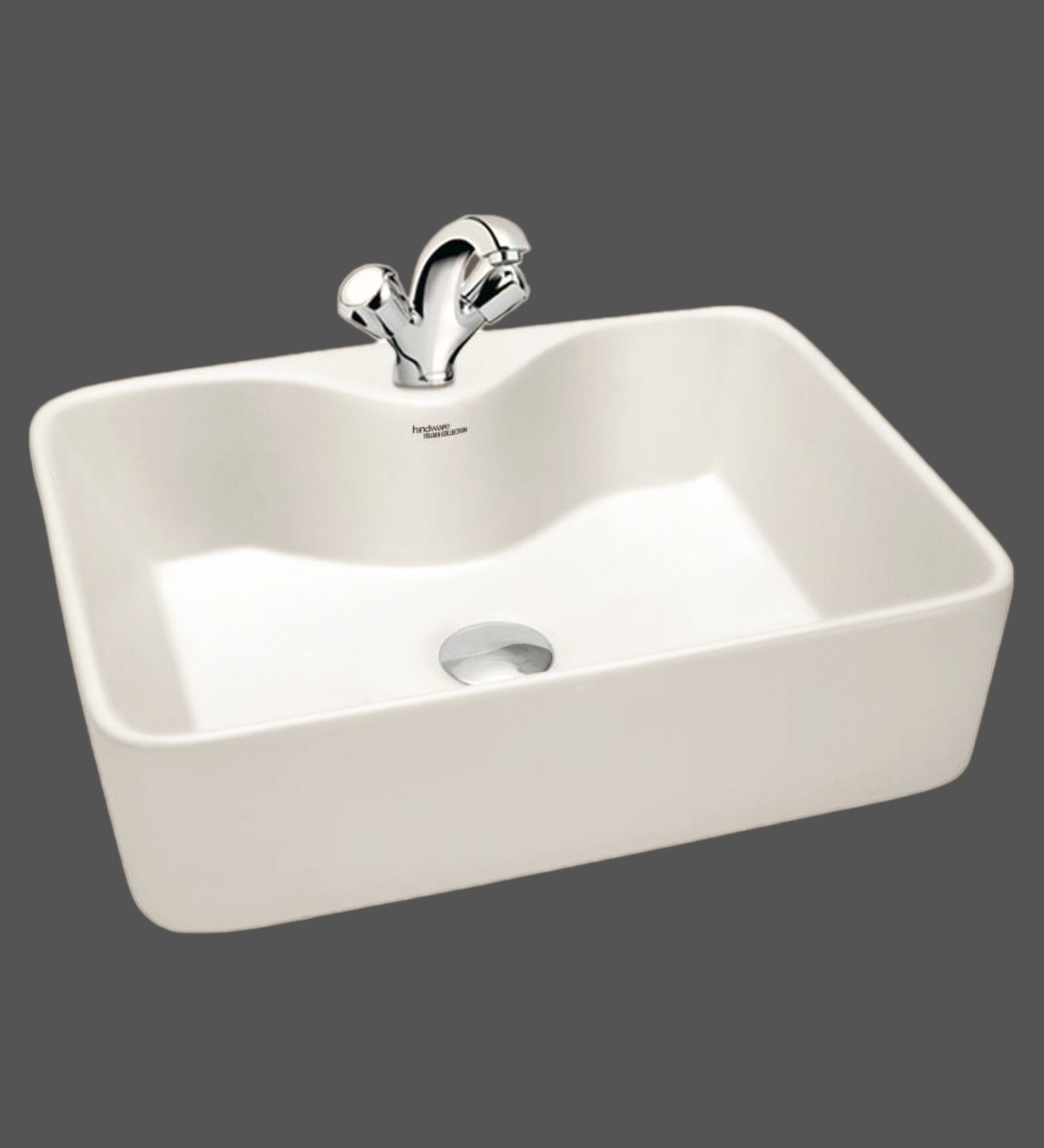 Buy Hindware Vasca Ivory Ceramic Basin (Model 91066) Online Wash
