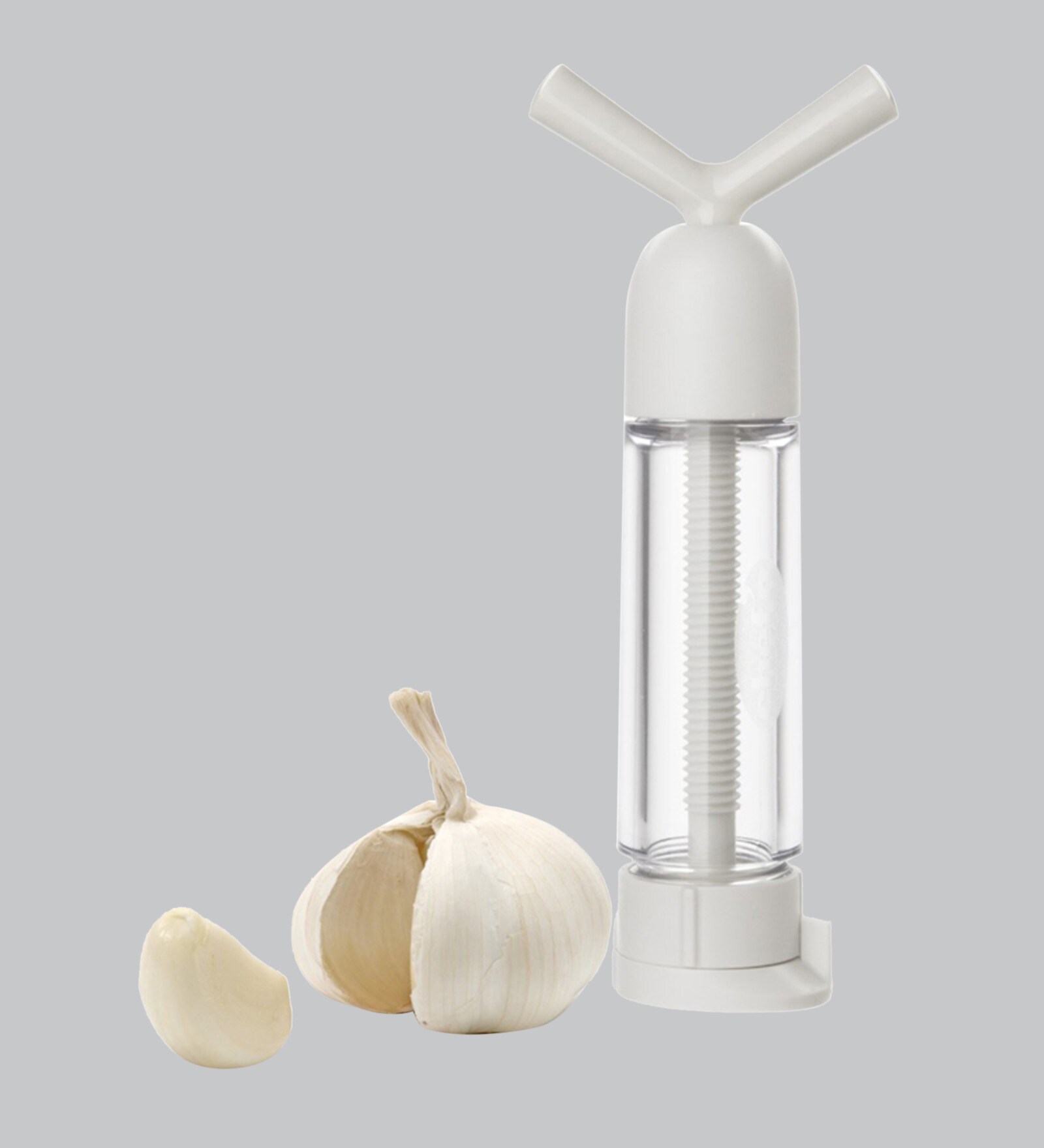 White Plastic Garlic Mincer