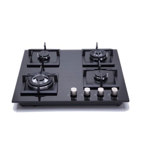 Buy Hindware Flora Toughened Glass 4 Burner Built In Hob Online