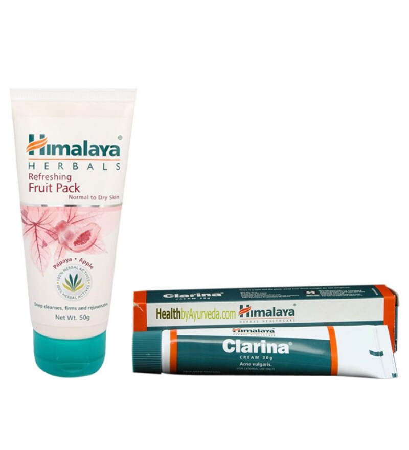 Himalaya Refreshing Fruit Pack 50Gm And Himalaya Clarina Anti Acne Face