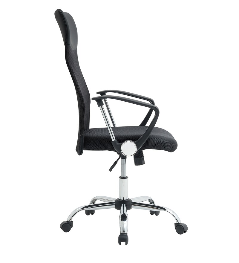 Buy High Back Ergonomic chair in Black Colour by Bantia Furniture
