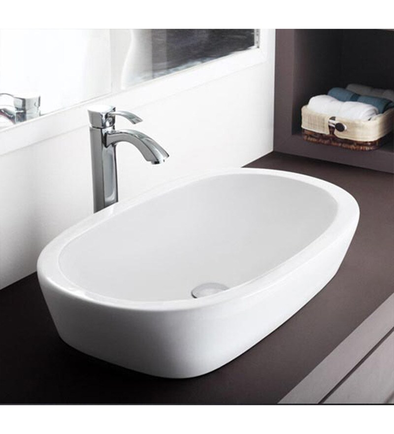 Buy Hindware Cornice Ceramic Table Top Wash Basin (Model No 91036