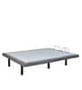 Hi-Tech Metal King Size Bed in White & Grey Finish