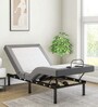 Hi-Tech Fabric Folding Bed in White & Grey Colour with Wireless Remote Control