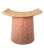Hibiscus Seating Stool in Crimson Red Colour