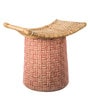 Hibiscus Seating Stool in Crimson Red Colour