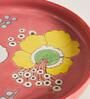 Hibiscus Bloom Platter Red