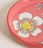 Hibiscus Bloom Platter Red