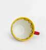 Hibiscus 200ml Yellow & White Ceramic Tea Cup
