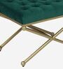 Tarto Metal Seating Stool In Gold Colour