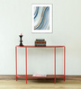 Hickson Metal Console Table In Red Colour