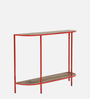 Hickson Metal Console Table In Red Colour