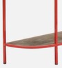 Hickson Metal Console Table In Red Colour