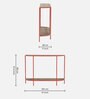 Hickson Metal Console Table In Red Colour