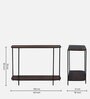 Hickson Solid Wood Console Table In Black Finish