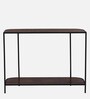 Hickson Solid Wood Console Table In Black Finish