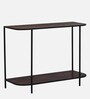 Hickson Solid Wood Console Table In Black Finish