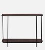 Hickson Solid Wood Console Table In Black Finish