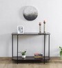 Hickson Solid Wood Console Table In Black Finish