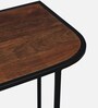 Hickson Solid Wood Console Table In Black Finish
