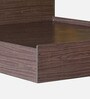 Hideki Queen Size Bed in Walnut Finish with Box Storage