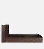 Hideki Queen Size Bed in Walnut Finish with Box Storage