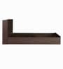 Hideki Queen Size Bed in Walnut Finish with Box Storage