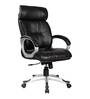 Leatherette High Back Executive Chairs In Black Colour