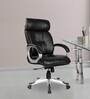 Leatherette High Back Executive Chairs In Black Colour
