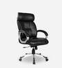 Leatherette High Back Executive Chairs In Black Colour
