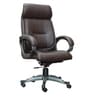 Dom High Back Executive Chair In Brown Colour