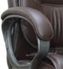Dom High Back Executive Chair In Brown Colour