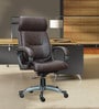 Dom High Back Executive Chair In Brown Colour