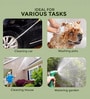 High-Pressure Hose Spray Gun with Brass Nozzle & Rubber Grip Handle (Green)