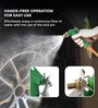 High-Pressure Hose Spray Gun with Brass Nozzle & Rubber Grip Handle (Green)
