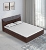 Highlands King Size Bed with Hydraulic Storage in Dark Walnut Colour