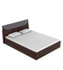 Highlands King Size Bed with Hydraulic Storage in Dark Walnut Colour