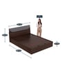 Highlands King Size Bed with Hydraulic Storage in Dark Walnut Colour