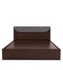 Highlands King Size Bed with Hydraulic Storage in Dark Walnut Colour