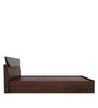 Highlands Queen Size Bed with Hydraulic Storage in Dark Walnut Colour