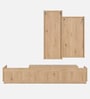 Hillary TV Unit In White Finish With Wall Mounted Cabinet Hillary TV Unit In White Finish With Wall Mounted Cabinet