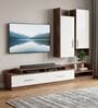 Hillary TV Unit in Planked Walnut and White Finish Hillary TV Unit in Planked Walnut and White Finish