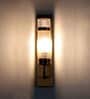 Hilt Metal Uplight Wall Sconce (Antique Brass) with Antique Brass Metal Shade