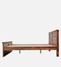 Hilton Sheesam Wood King Size Bed in Brown Finish
